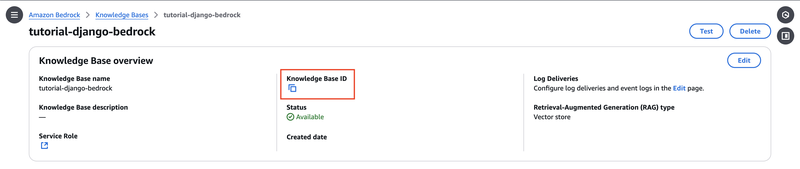 Get the Knowledge Base ID
